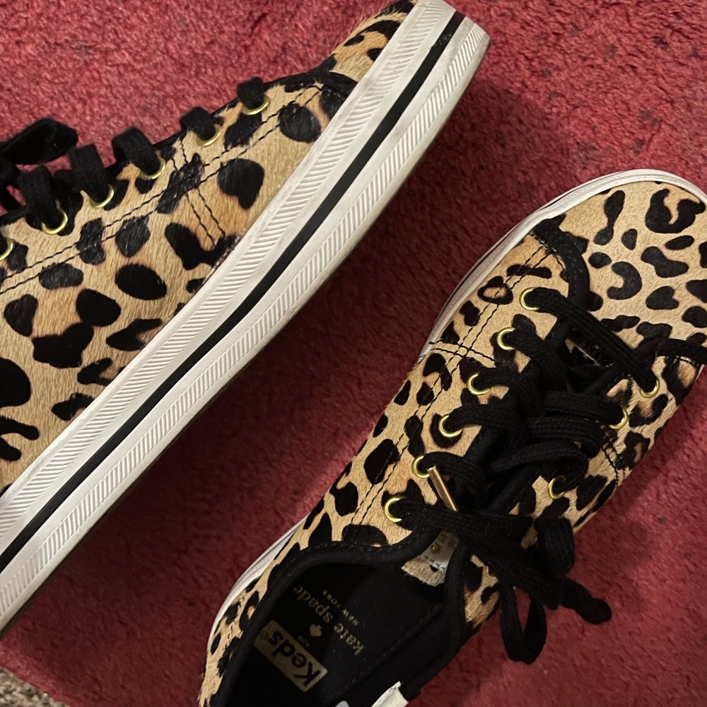 Kate spade cheetah tennis shoes
